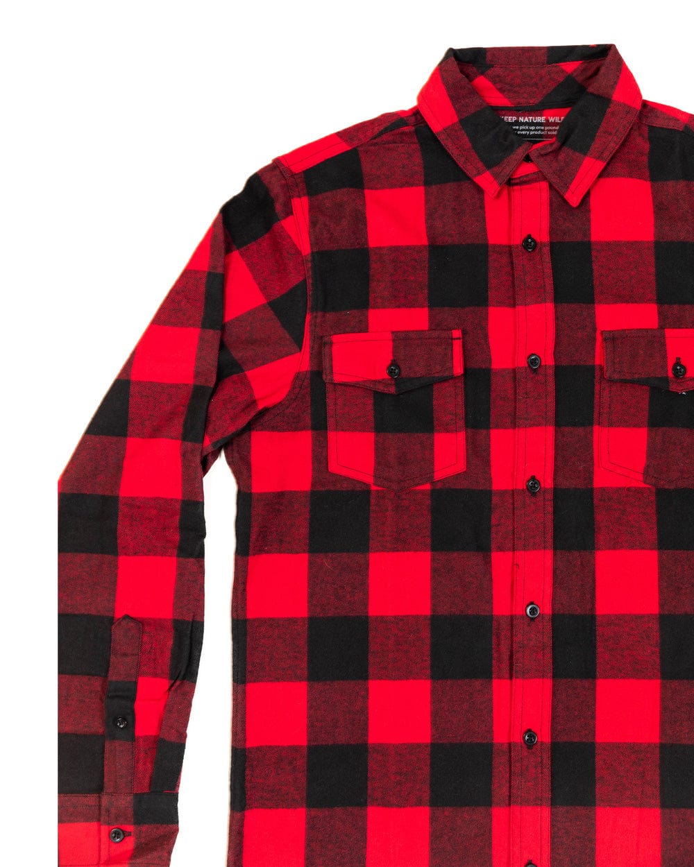 Keep Nature Wild Long Sleeve Keep Nature Wild Unisex Flannel | Red