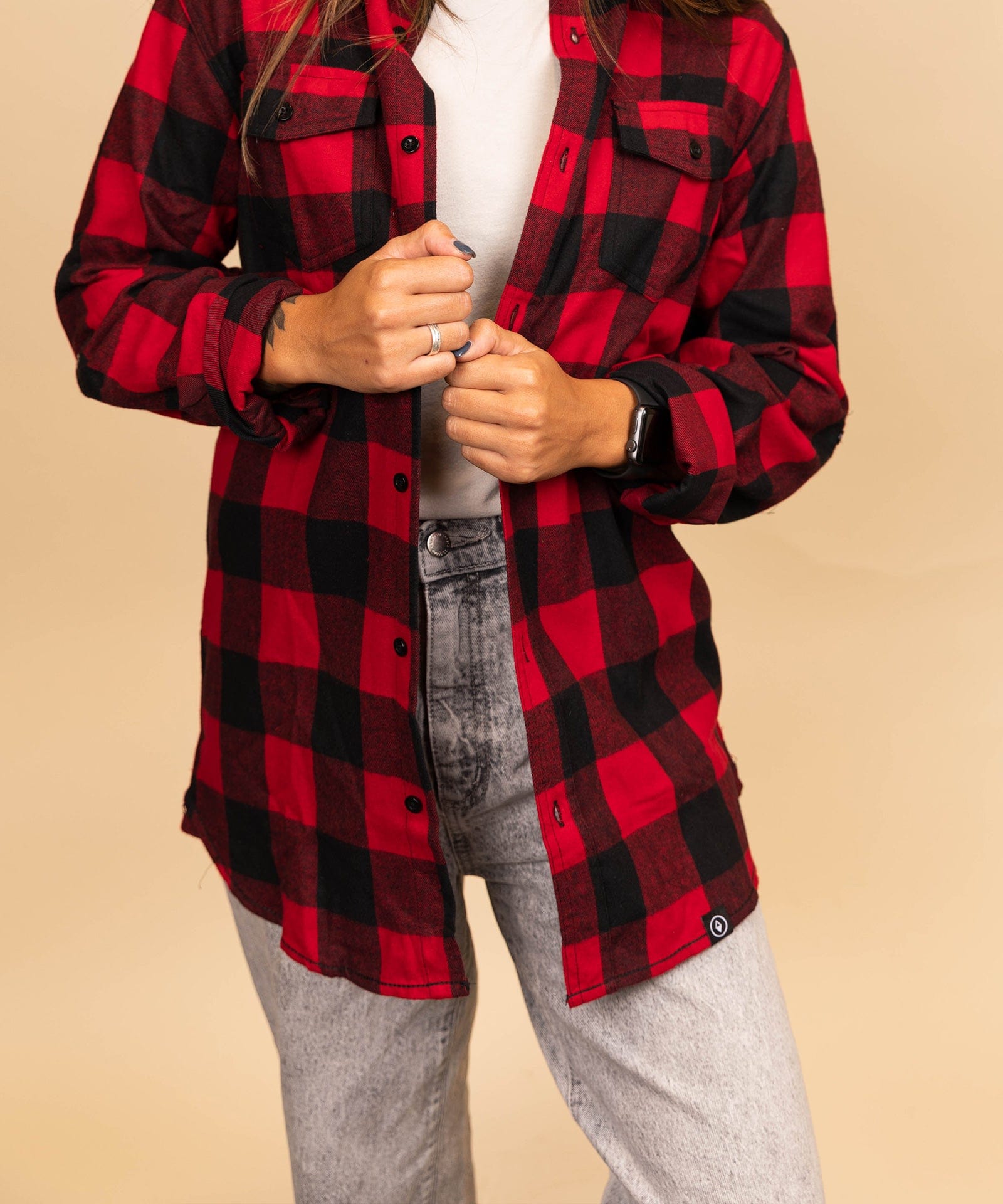 Keep Nature Wild Long Sleeve Keep Nature Wild Unisex Flannel | Red