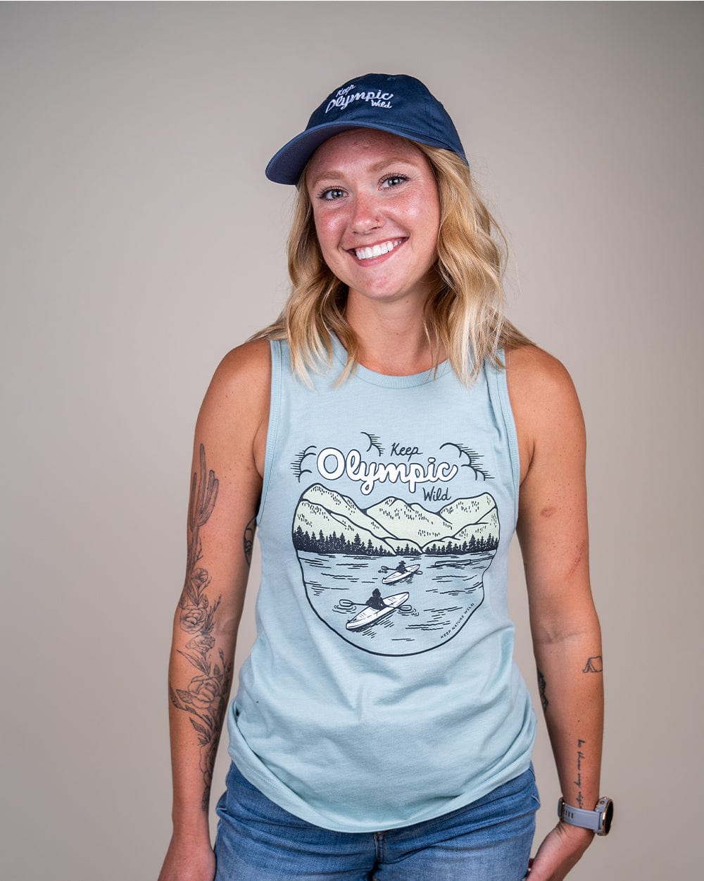 Keep Nature Wild Tank Keep Olympic Wild Muscle Tank | Dusty Blue