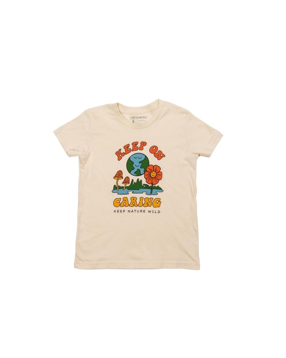 Keep Nature Wild Kids Keep On Caring Youth Tee | Natural