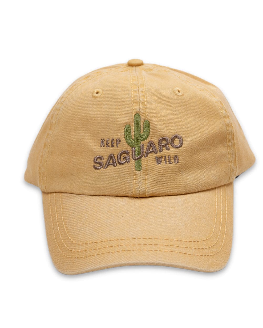 Keep Nature Wild Hat Keep Saguaro Wild Dad Hat | Mustard