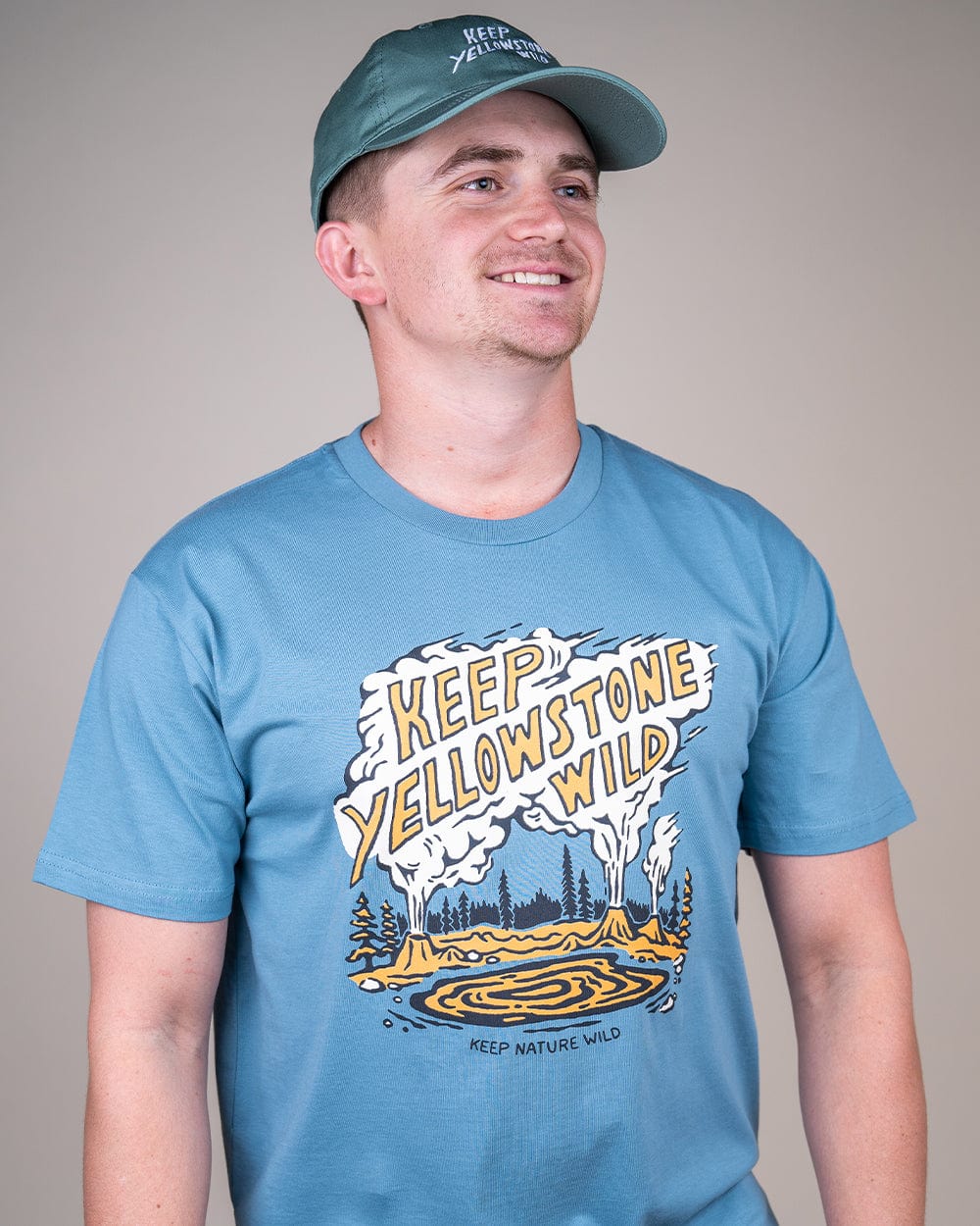 Keep Nature Wild Tee Keep Yellowstone Wild Unisex Tee | Slate Blue