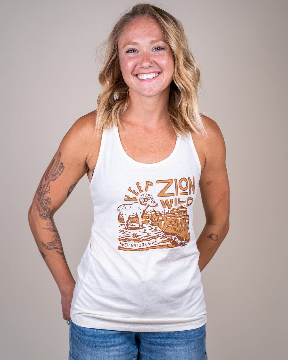 Keep Nature Wild Tank Keep Zion Wild Racerback Tank | Natural