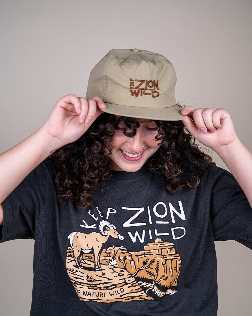 Keep Nature Wild Hat Keep Zion Wild Trail Cap | Khaki