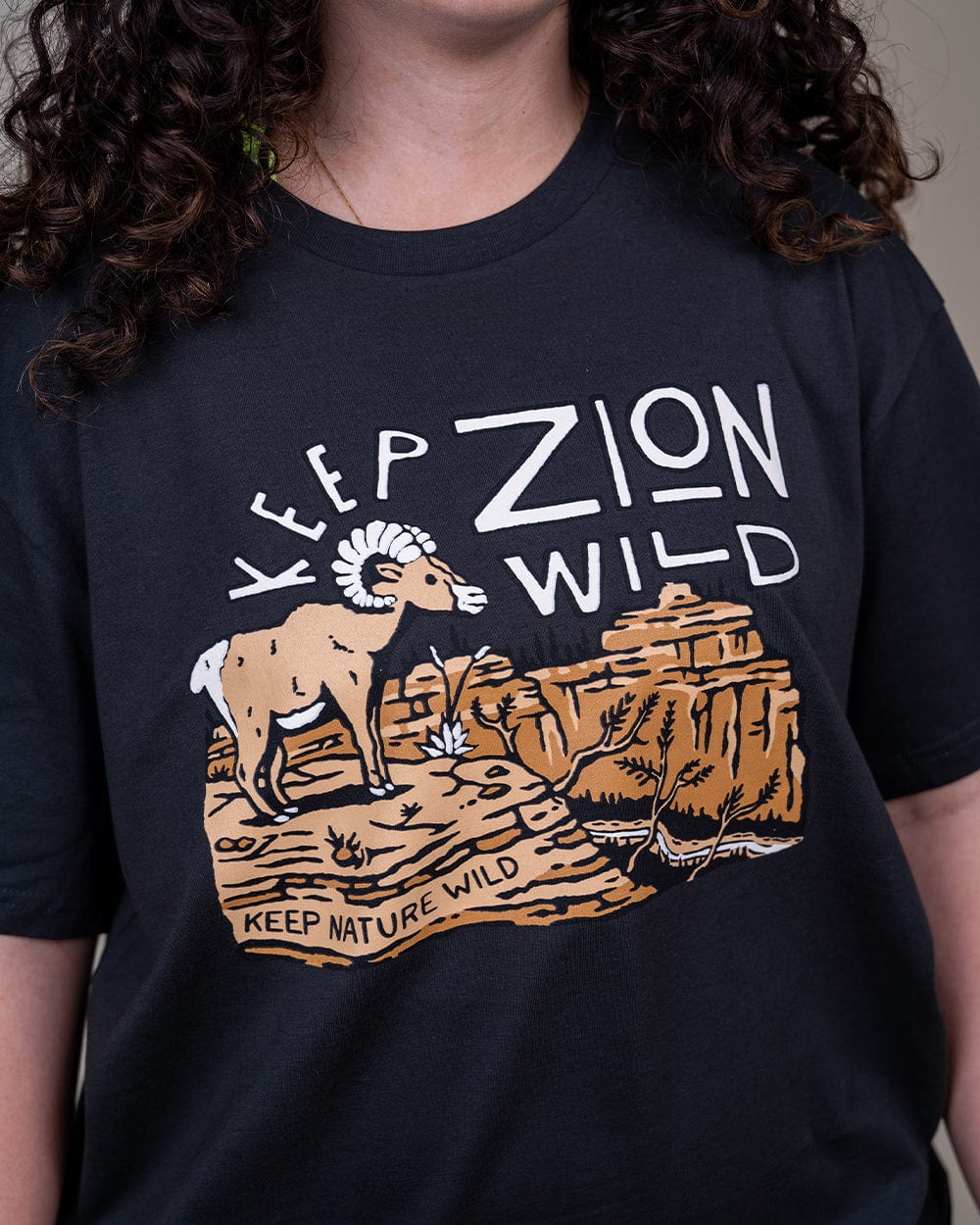 Keep Nature Wild Tee Keep Zion Wild Unisex Tee | Coal