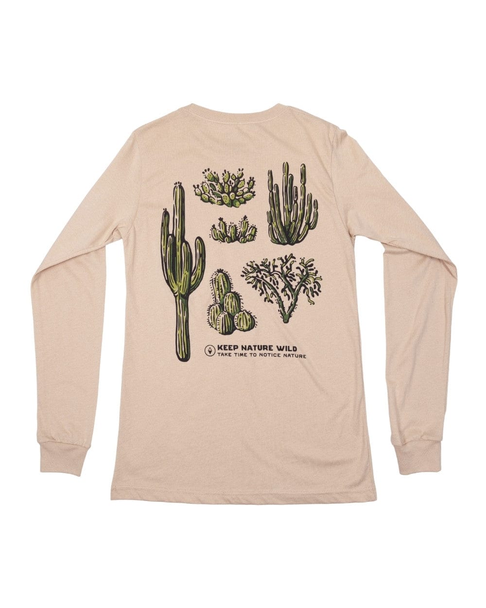 Keep Nature Wild Long Sleeve Nature Study Cacti Unisex Long Sleeve | Sand Dune