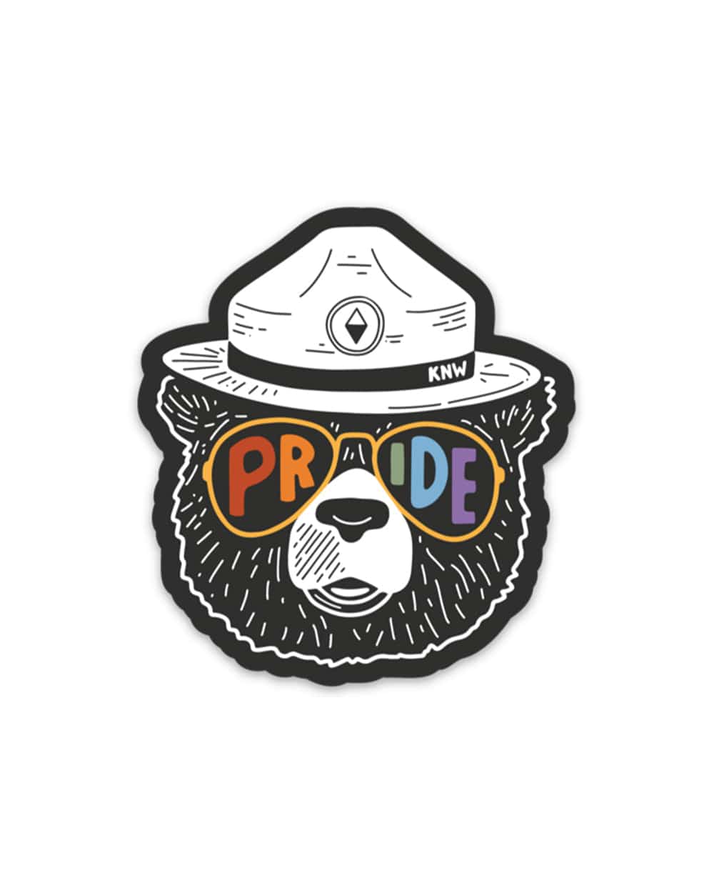 Keep Nature Wild Sticker Pride Bear | Sticker