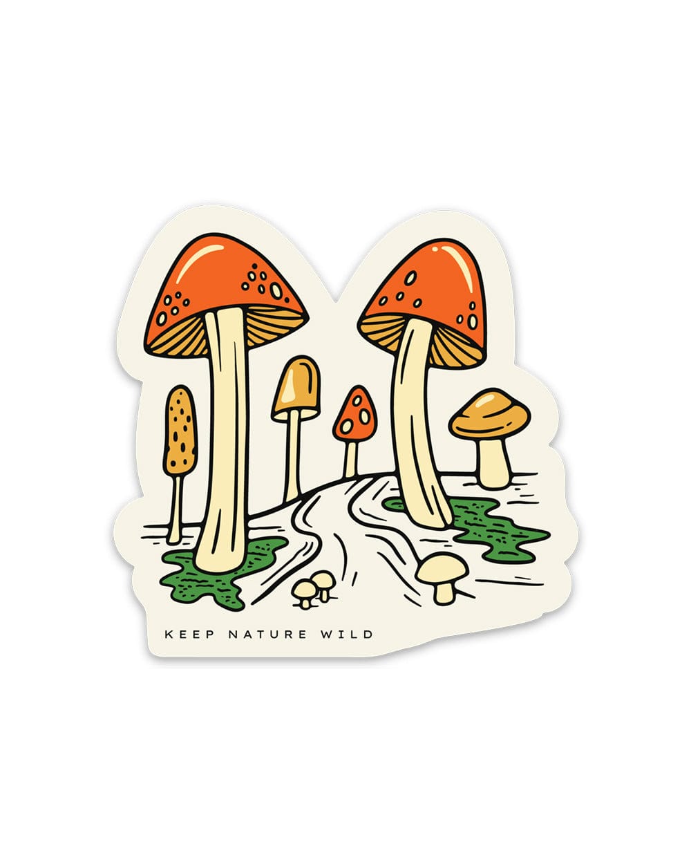 Keep Nature Wild Sticker Shroom Forest | Sticker