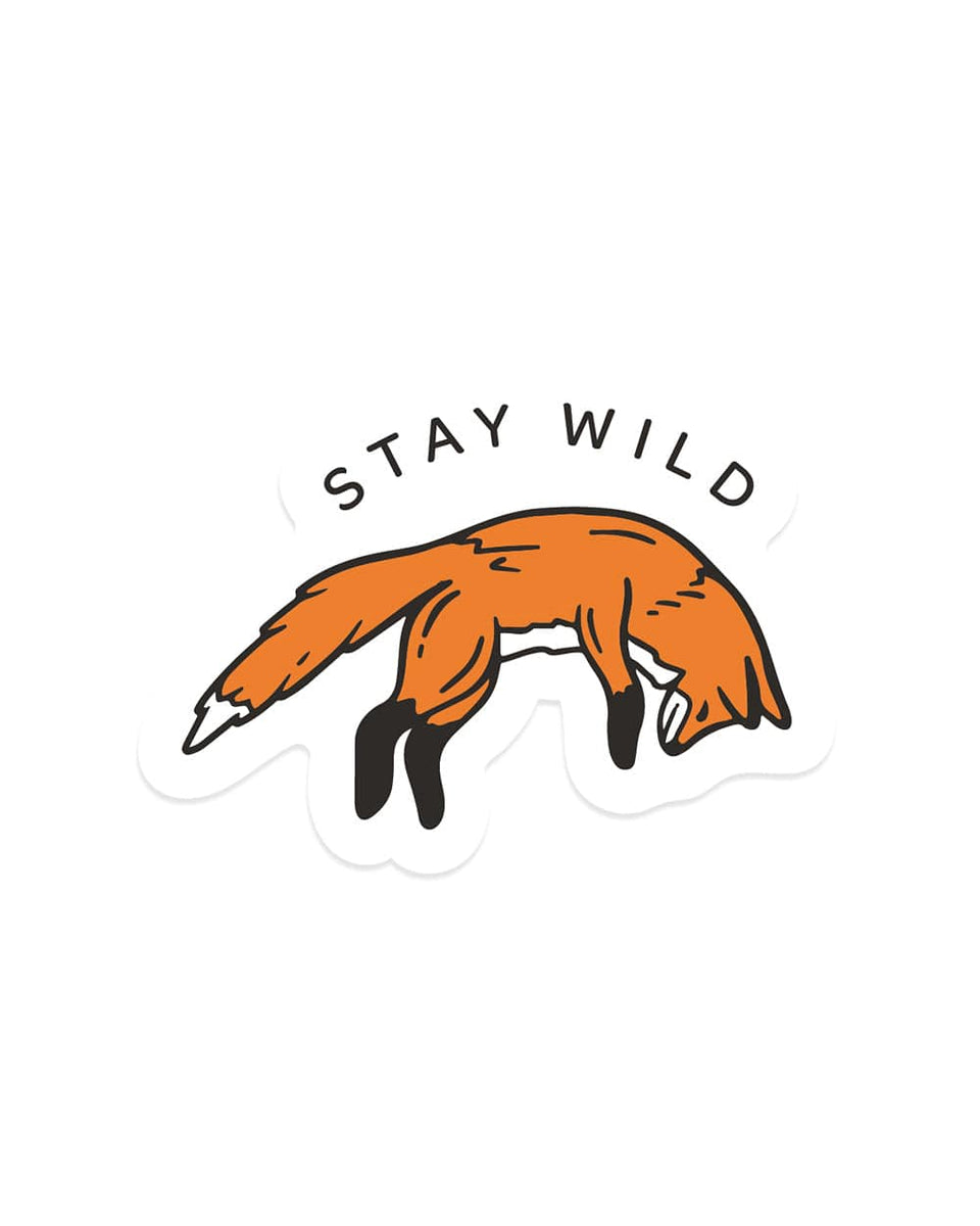 Stay Wild Fox Outdoor Sticker | Keep Nature Wild