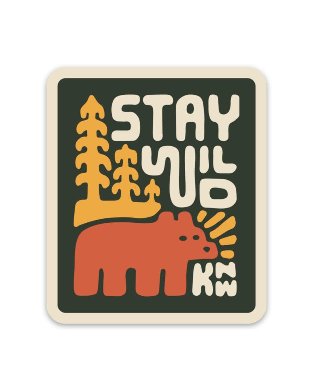 Keep Nature Wild Sticker Stay Wild Grizzly | Sticker