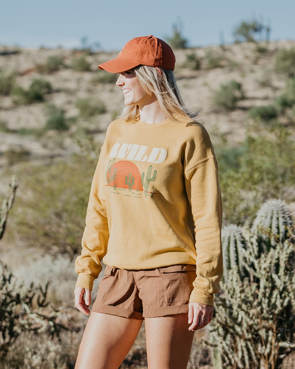 Keep Nature Wild Outerwear Sunset Chaser Unisex Pullover | Mustard