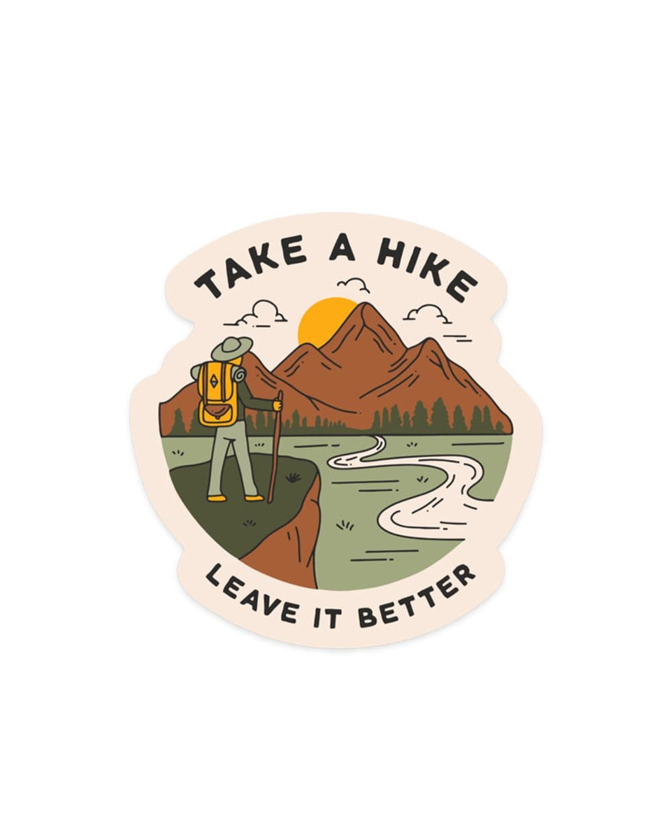 Rayd Workshop 'Leave NO Trace' Die Cut Vinyl Bumper Sticker - 8.5 X 1.8 Inches - Hike Camp Woods