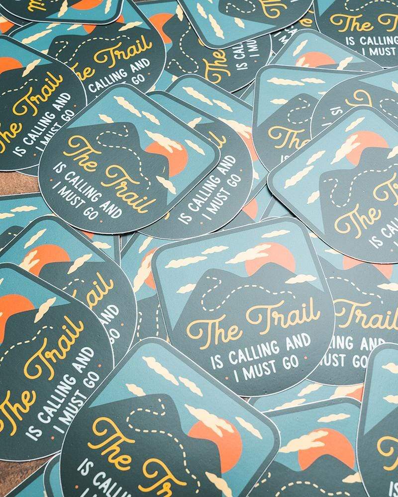 The Trail is Calling | Sticker - Keep Nature Wild