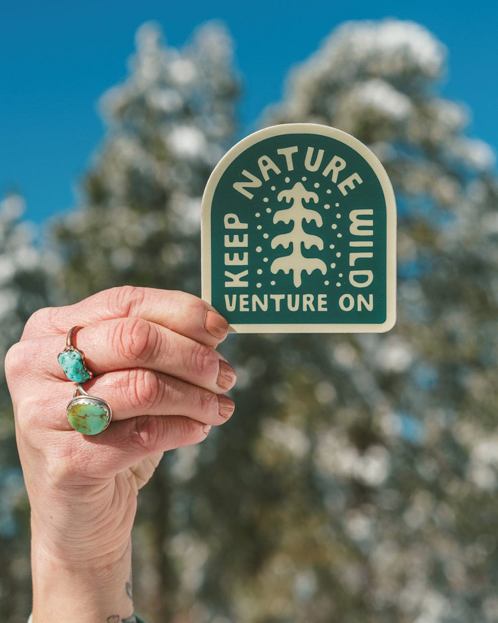 Keep Nature Wild Sticker Venture On Peaceful Pine | Sticker