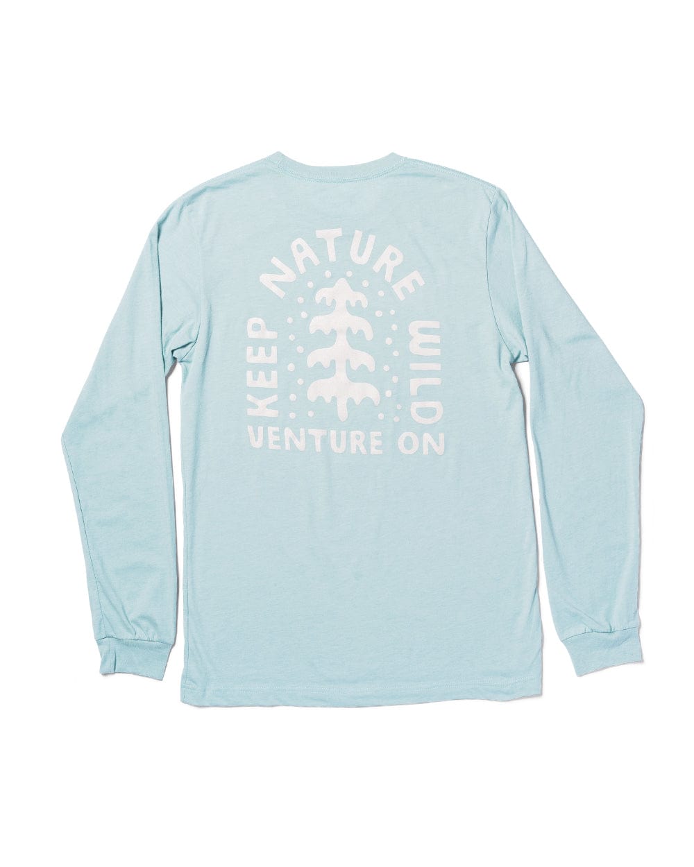 Keep Nature Wild Long Sleeve Venture On Peaceful Pine Unisex Long Sleeve | Dusty Blue