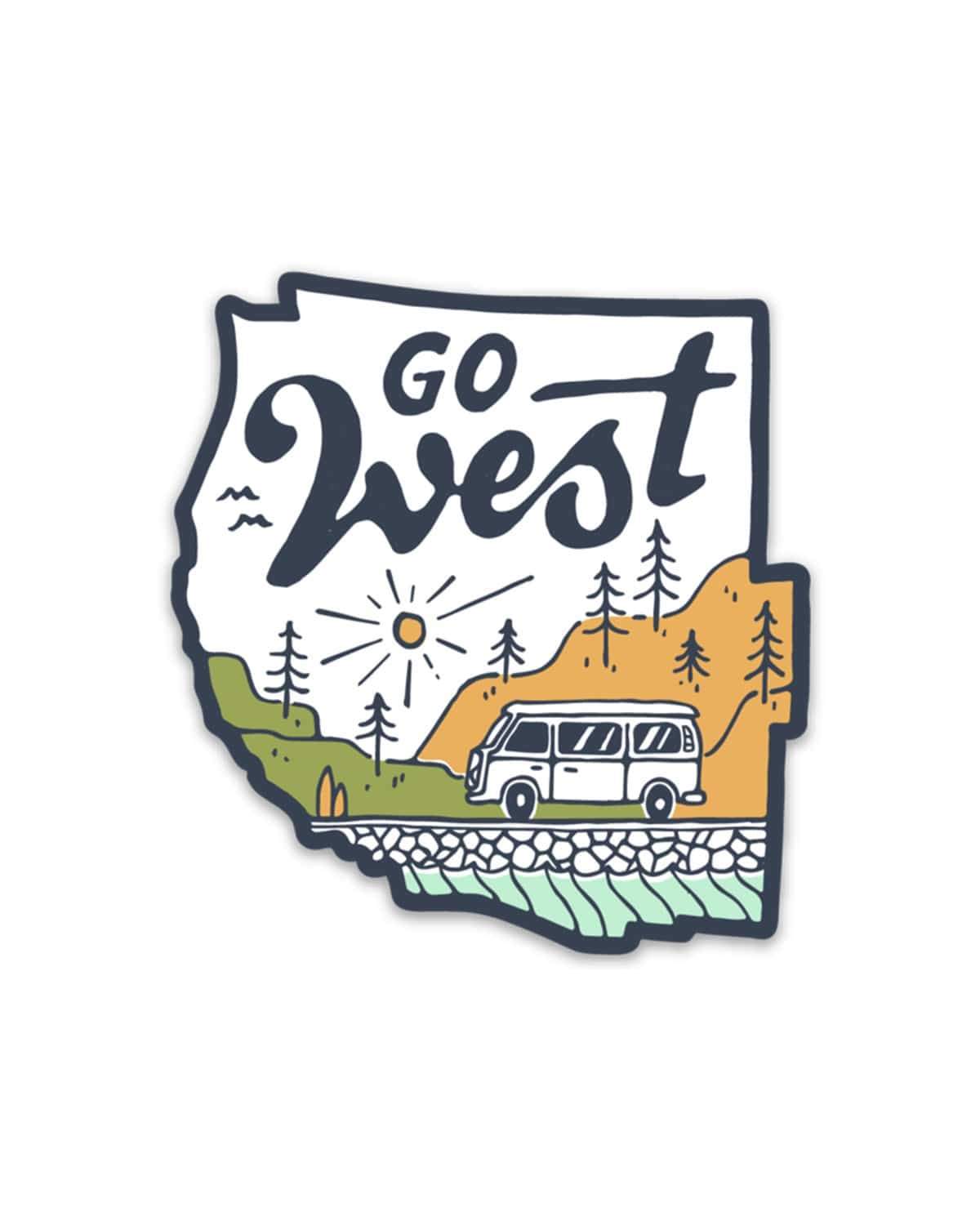 West Coast Adventure | Sticker - Keep Nature Wild