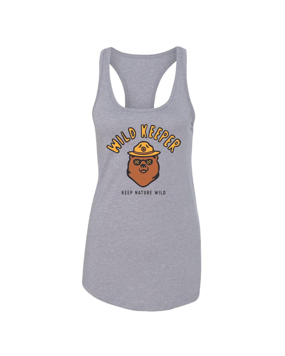 Keep Nature Wild WKA Gear Wild Keeper Bear Racerback Tank | Heather Grey