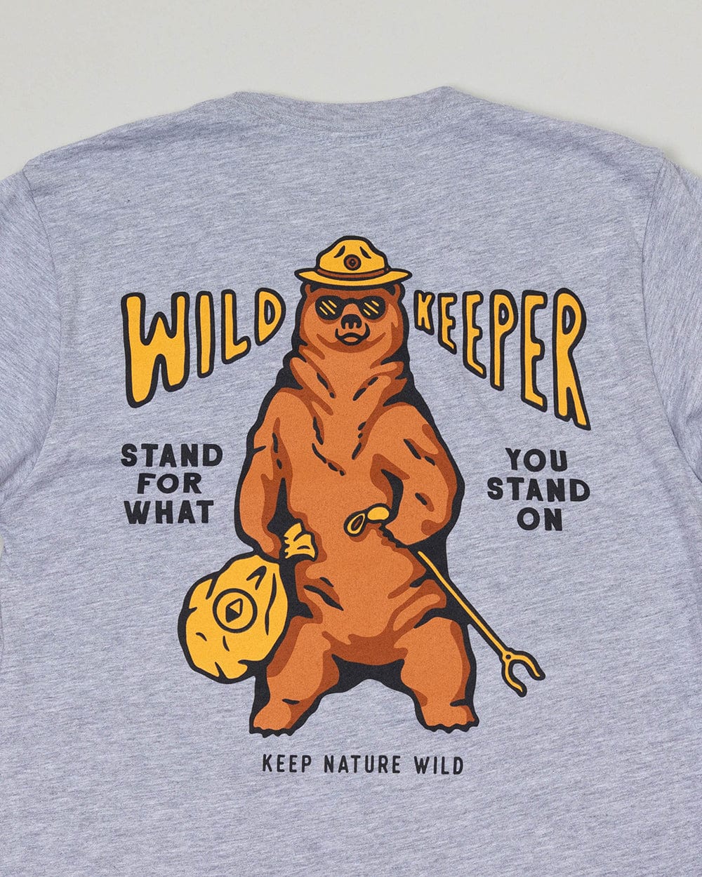 Keep Nature Wild WKA Gear Wild Keeper Bear Unisex Long Sleeve | Heather Grey