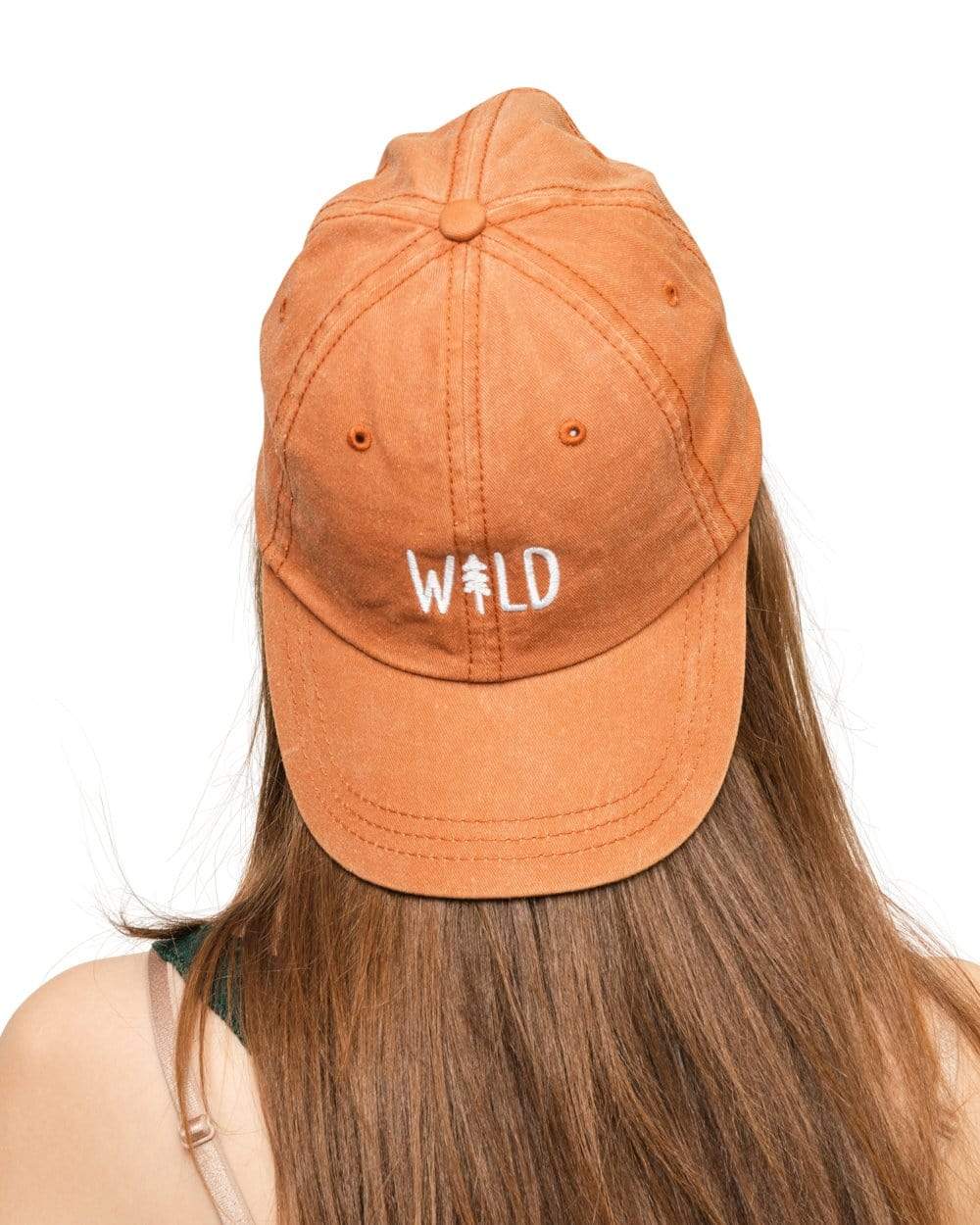 Wild Pine Dad Hat | Sunset Orange
