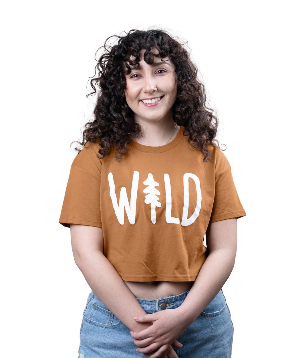 Keep Nature Wild Tee Wild Pine Women's Crop Tee | Camel