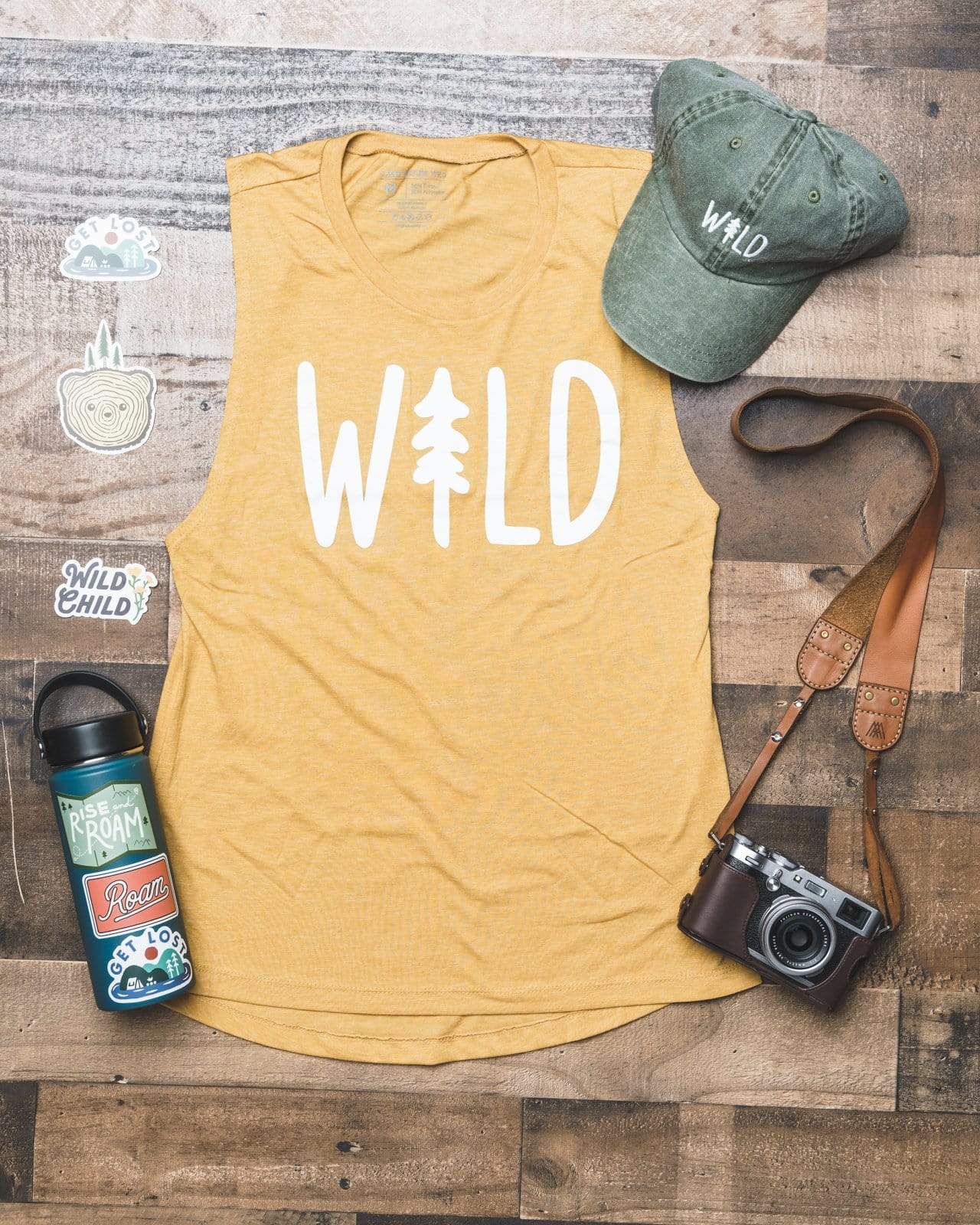 Wild Pine Women's Muscle Tank | Pollen - Keep Nature Wild