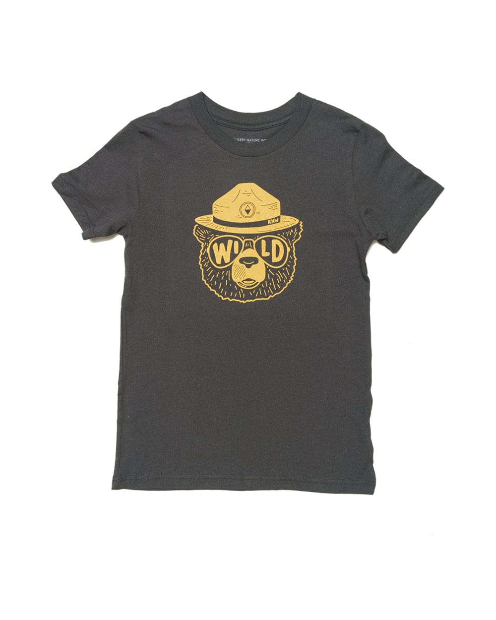 Keep Nature Wild Kids Wildbear Youth Tee | Coal